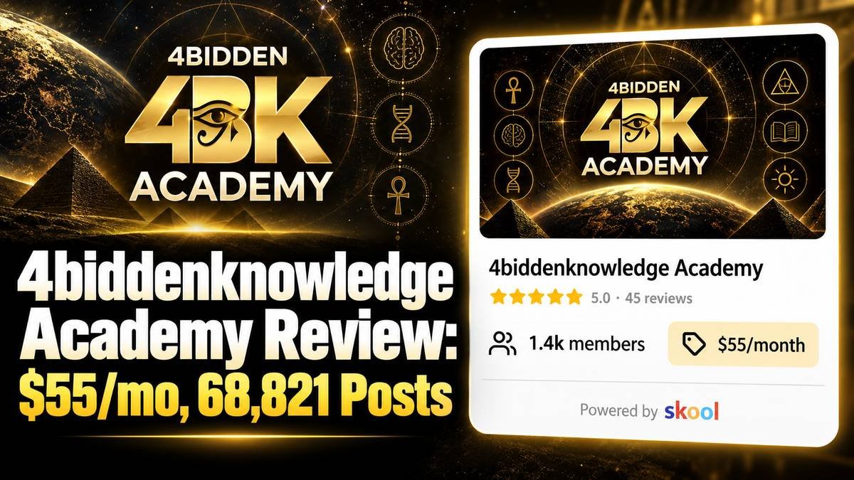 4biddenknowledge Academy Skool review 2026, Billy Carson esoteric wealth and consciousness community