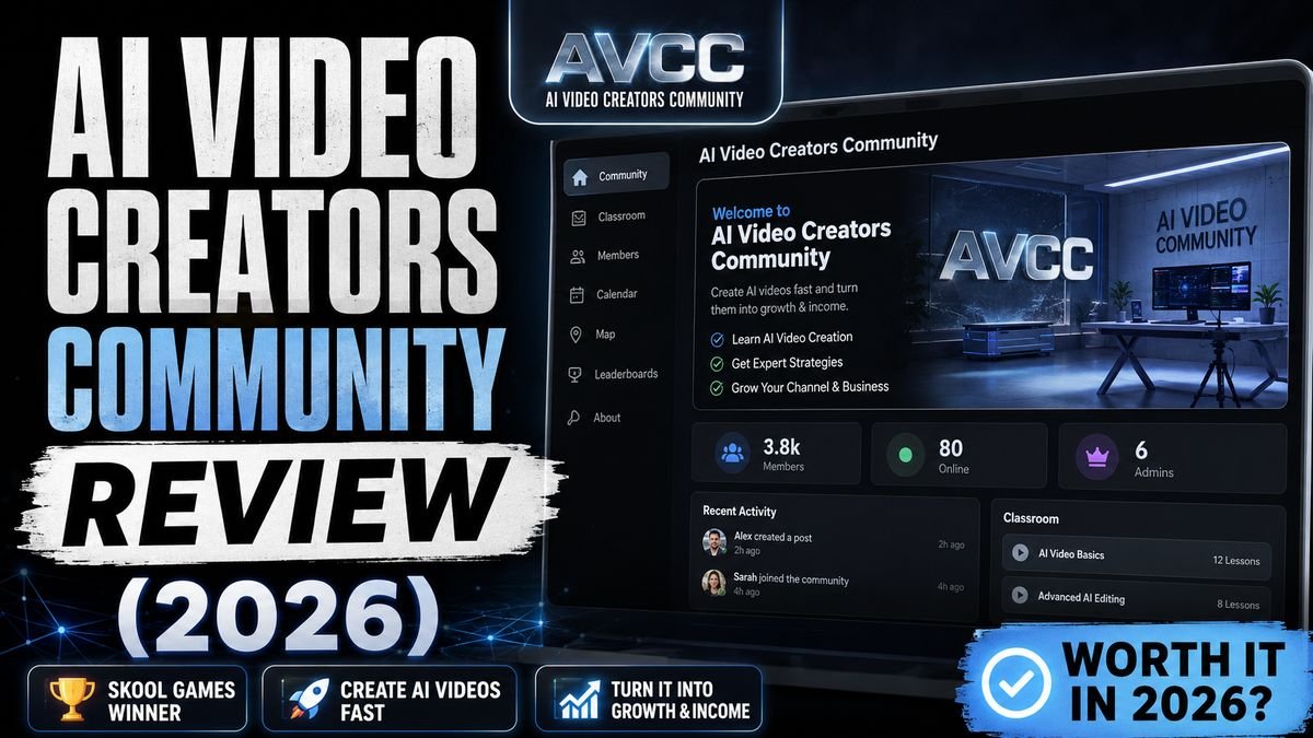 AI Video Creators Community review 2026 — inside Sergey Kabankov's Skool community for AI video creators