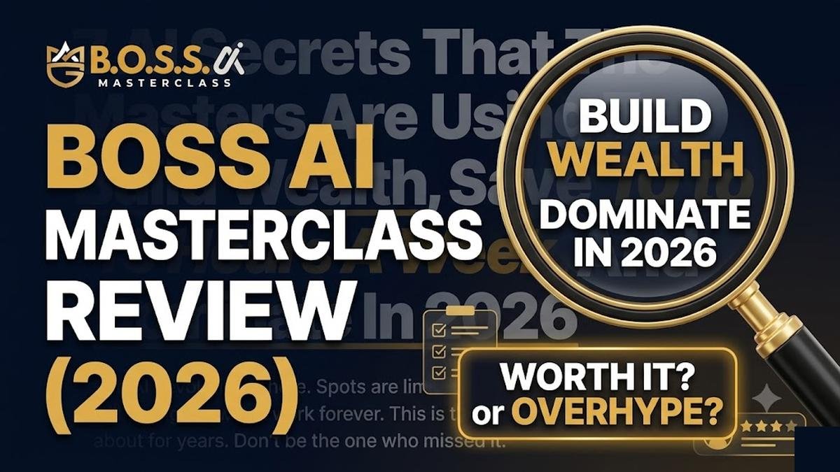 Boss AI Masterclass review 2026 thumbnail asking is it worth it