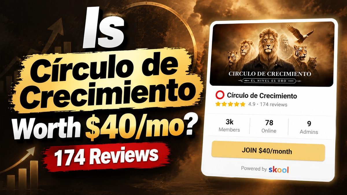 Círculo de Crecimiento Skool review 2026, a Spanish language Christian business community run by Adri Kastel at $40 per month