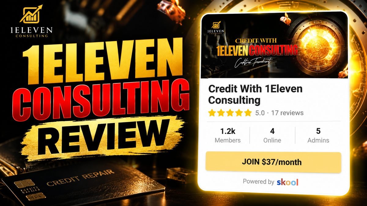 Credit With 1Eleven Consulting Skool review 2026, done-for-you credit repair community