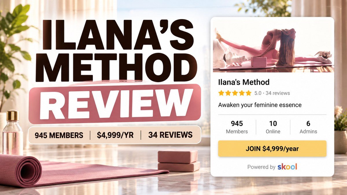 Ilana's Method Skool review 2026, Ilana Bissonnette movement community listed at $4,999 a year