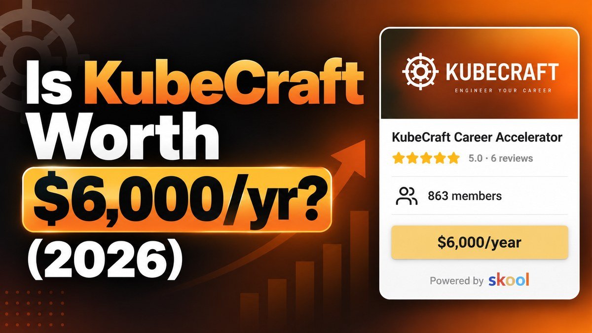 KubeCraft Career Accelerator Skool review 2026, Mischa van den Burg DevOps community