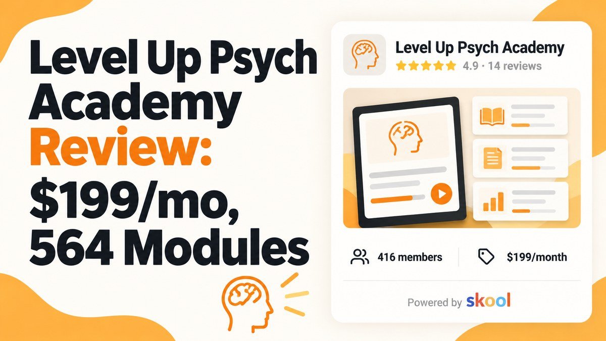 Level Up Psych Academy Skool review 2026, psychiatry training community for nurse practitioners run by Dr Agam Dhawan