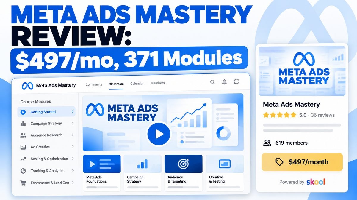 Meta Ads Mastery Skool review 2026, Michael Diaz Meta ads coaching community