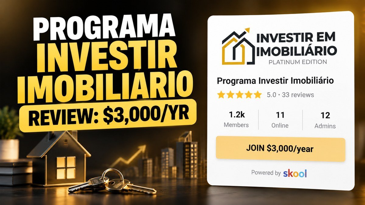 Programa Investir Imobiliário Skool review 2026, João Gonçalves Portuguese real estate investing community