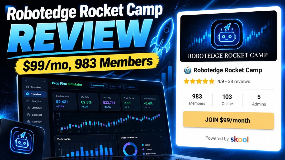Robotedge Rocket Camp Skool review 2026, Pablo Llobregat Ruiz algorithmic trading community
