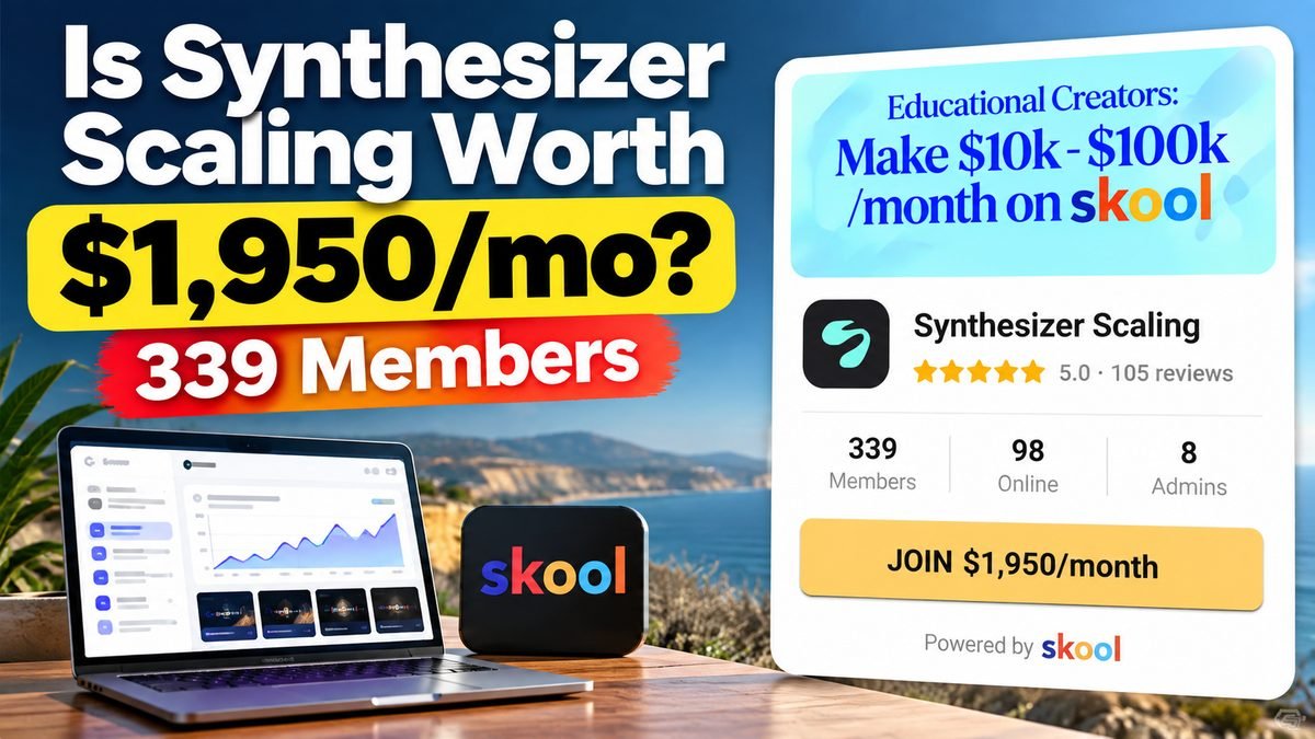 Synthesizer Scaling Skool review 2026, Aidan LaBreche community for Skool owners