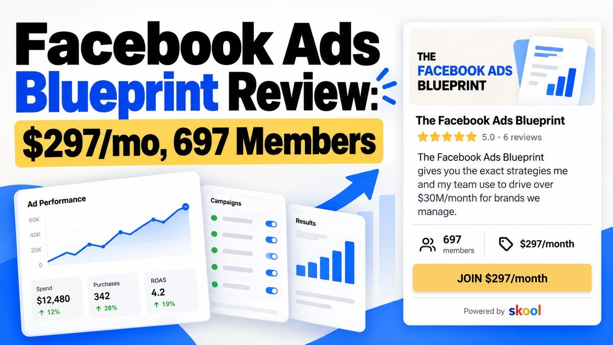 The Facebook Ads Blueprint Skool review 2026, Sam Piliero Meta ads community
