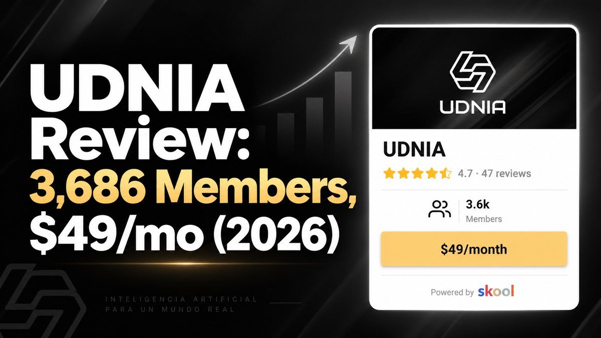 UDNIA Skool community review 2026, Rodrigo Alfaro AI community