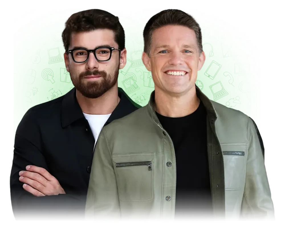 Russell Brunson and Iman Gadzhi, hosts of Side Hustle Summit 2026
